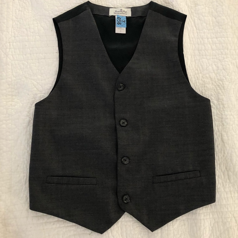 JANIE & JACK Vest, Gray, Special Occasion, Size 10